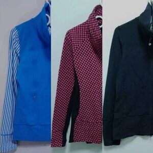 Lululemon Daily Yoga Radiant  Sweaters Berry Rumble Stride Size 8 Medium Bundle